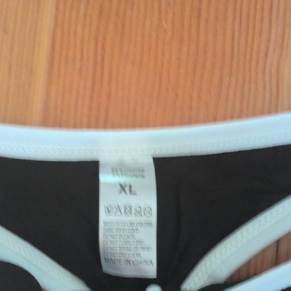 Men's Black and White Thong Underwear - Picture 2 of 5